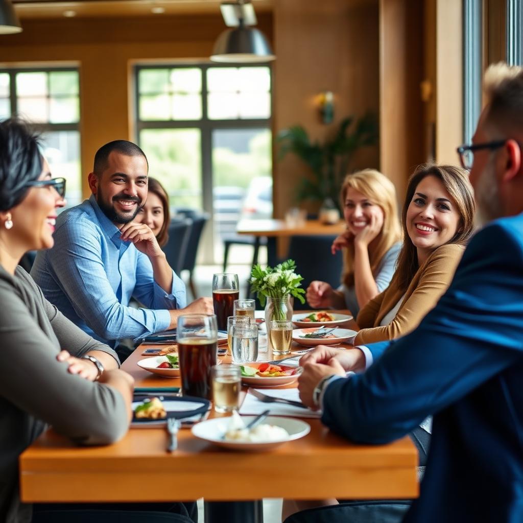 Members at a LIBA monthly lunch